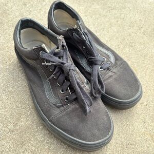 Vans Charcoal Canvas Sneakers
